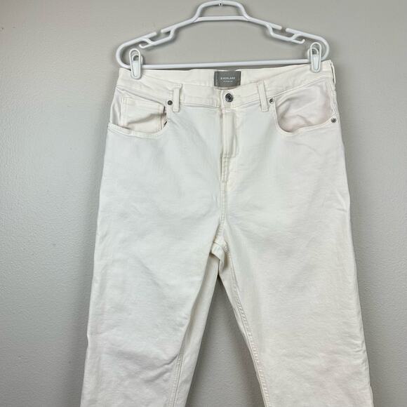 Everlane The Cheeky Jean White Crop Size 32 - Picture 3 of 13